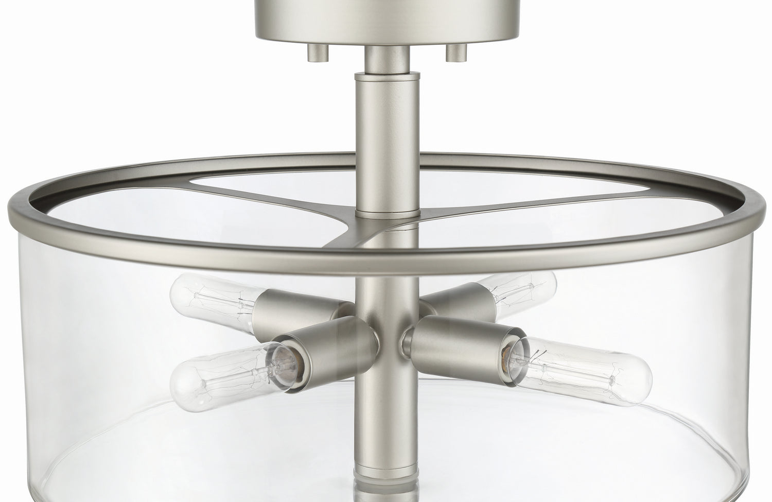 Craftmade - 55654-SN - Four Light Convertible Semi Flush - Hailie - Satin Nickel