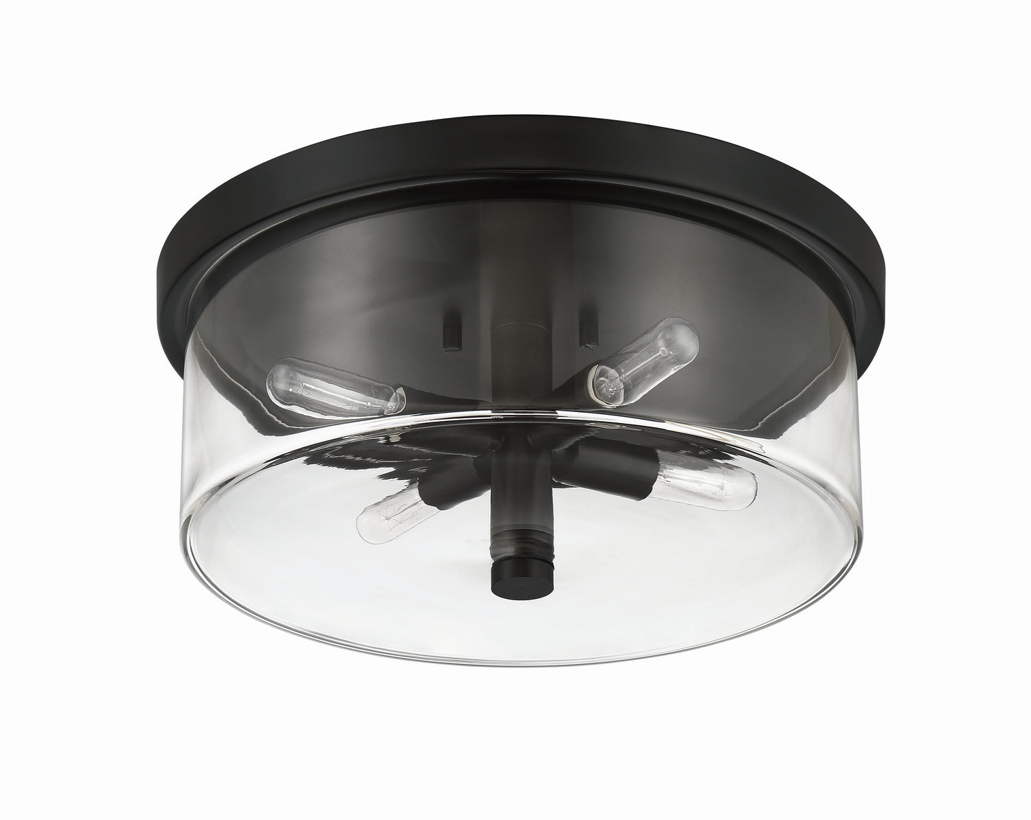 Craftmade - 55684-FB - Four Light Flushmount - Hailie - Flat Black