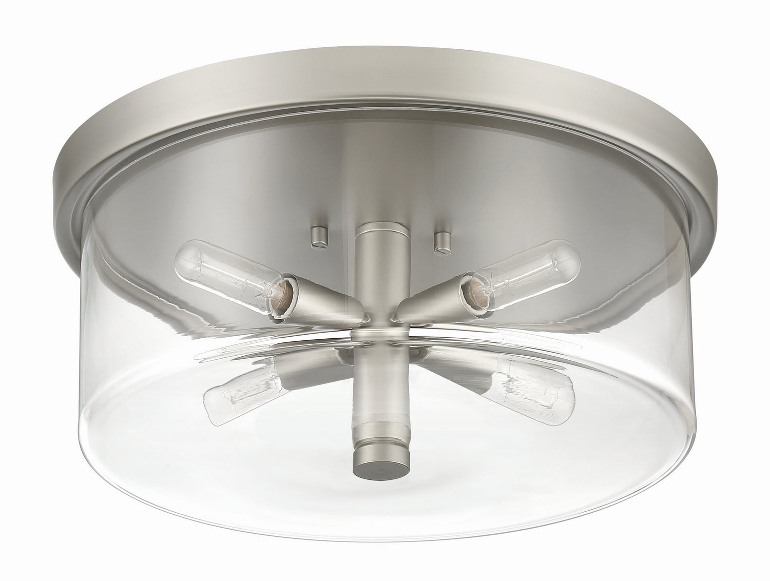 Craftmade - 55684-SN - Four Light Flushmount - Hailie - Satin Nickel