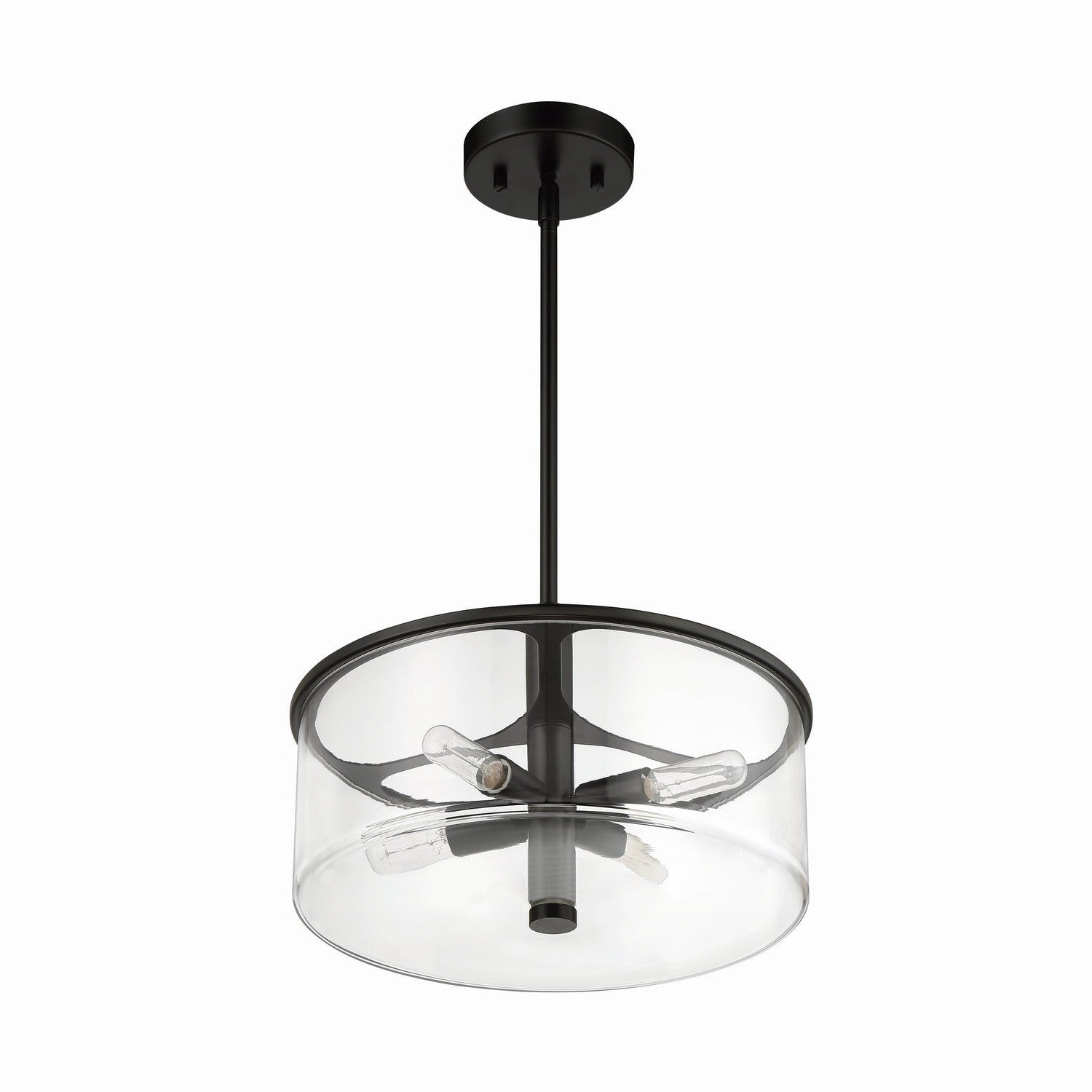 Craftmade - 55694-FB - Four Light Pendant - Hailie - Flat Black