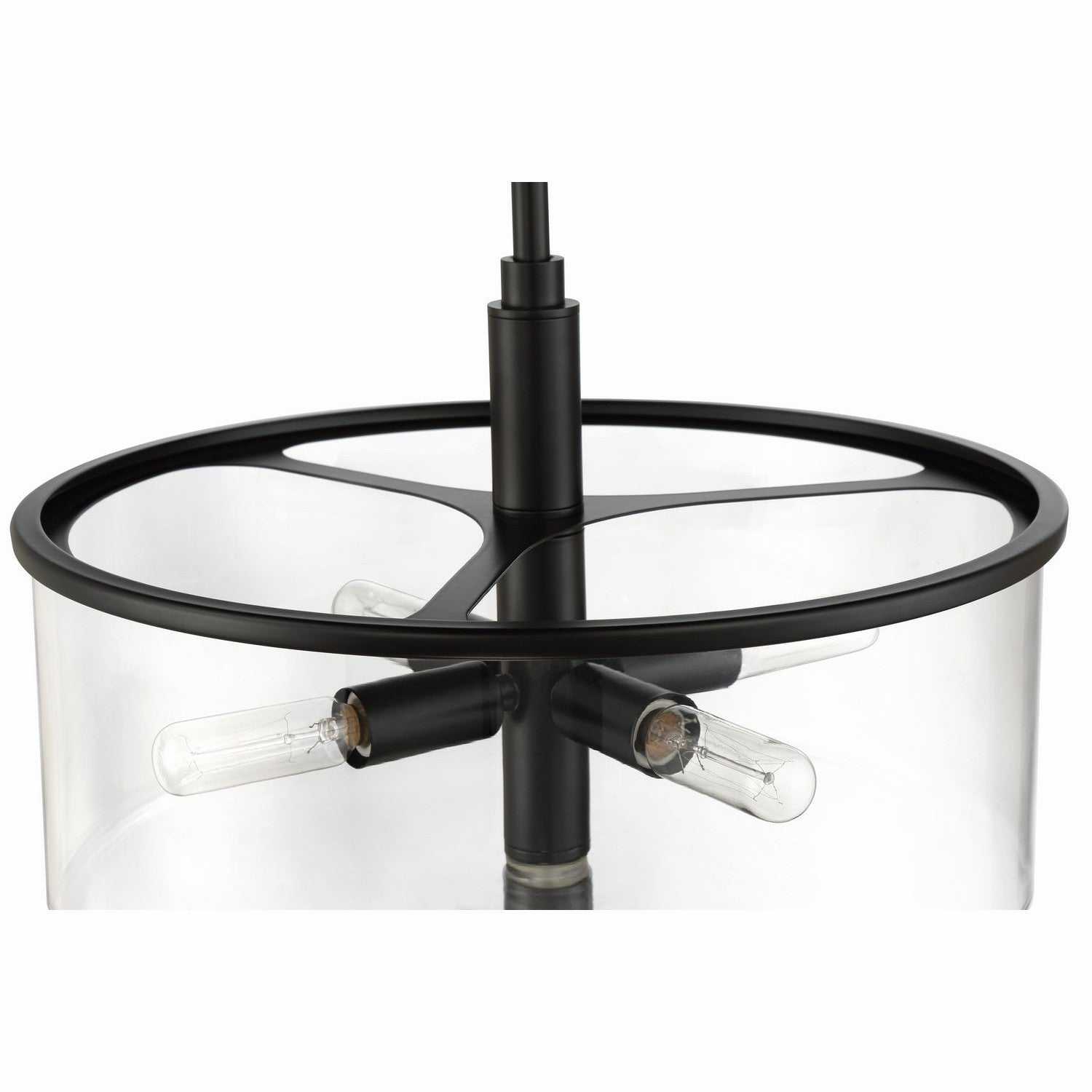 Craftmade - 55694-FB - Four Light Pendant - Hailie - Flat Black