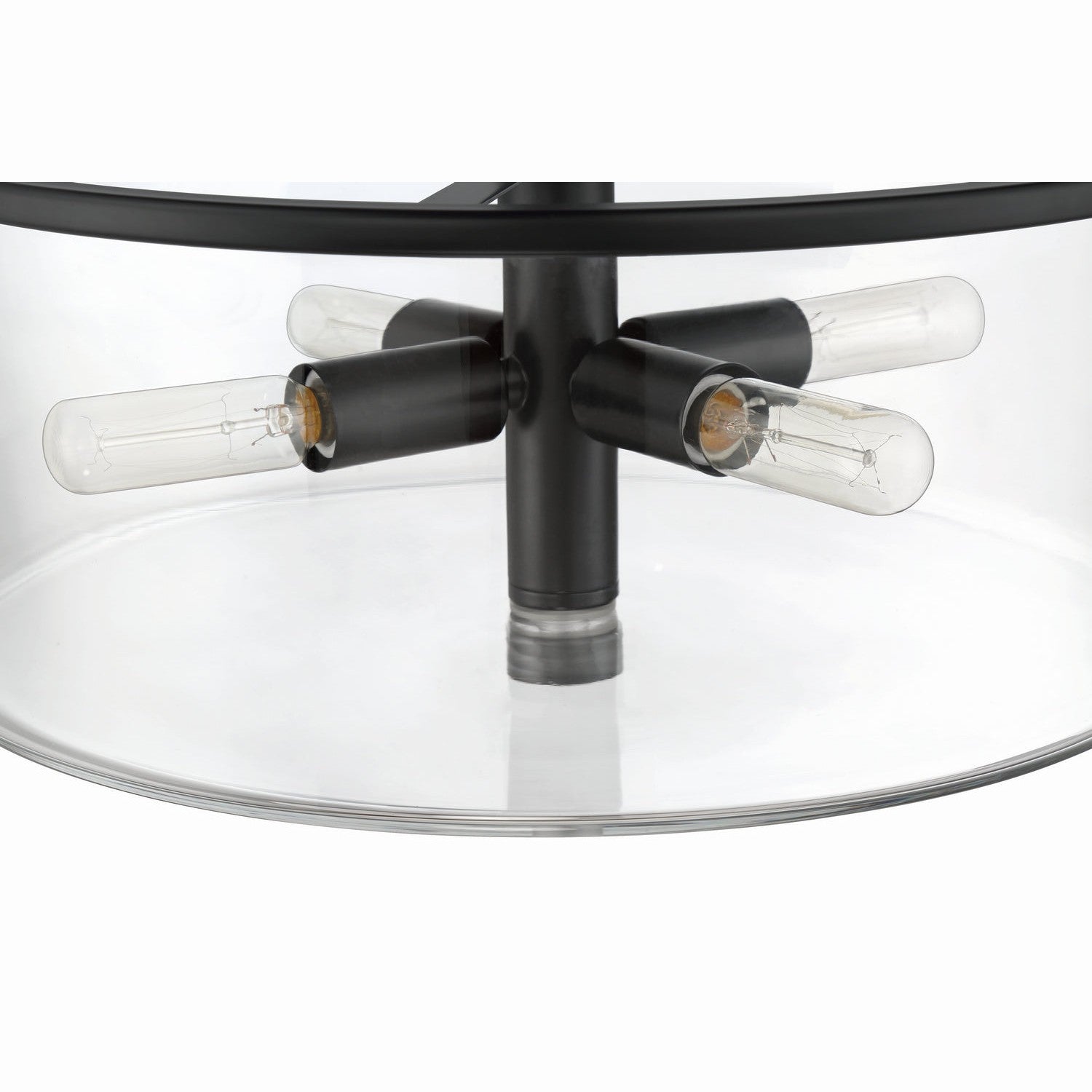 Craftmade - 55694-FB - Four Light Pendant - Hailie - Flat Black