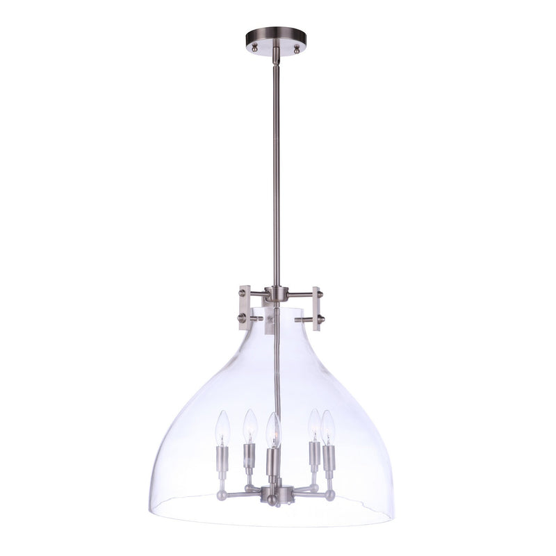 Craftmade - 55895-BNK - Five Light Pendant - Chardonnay - Brushed Polished Nickel