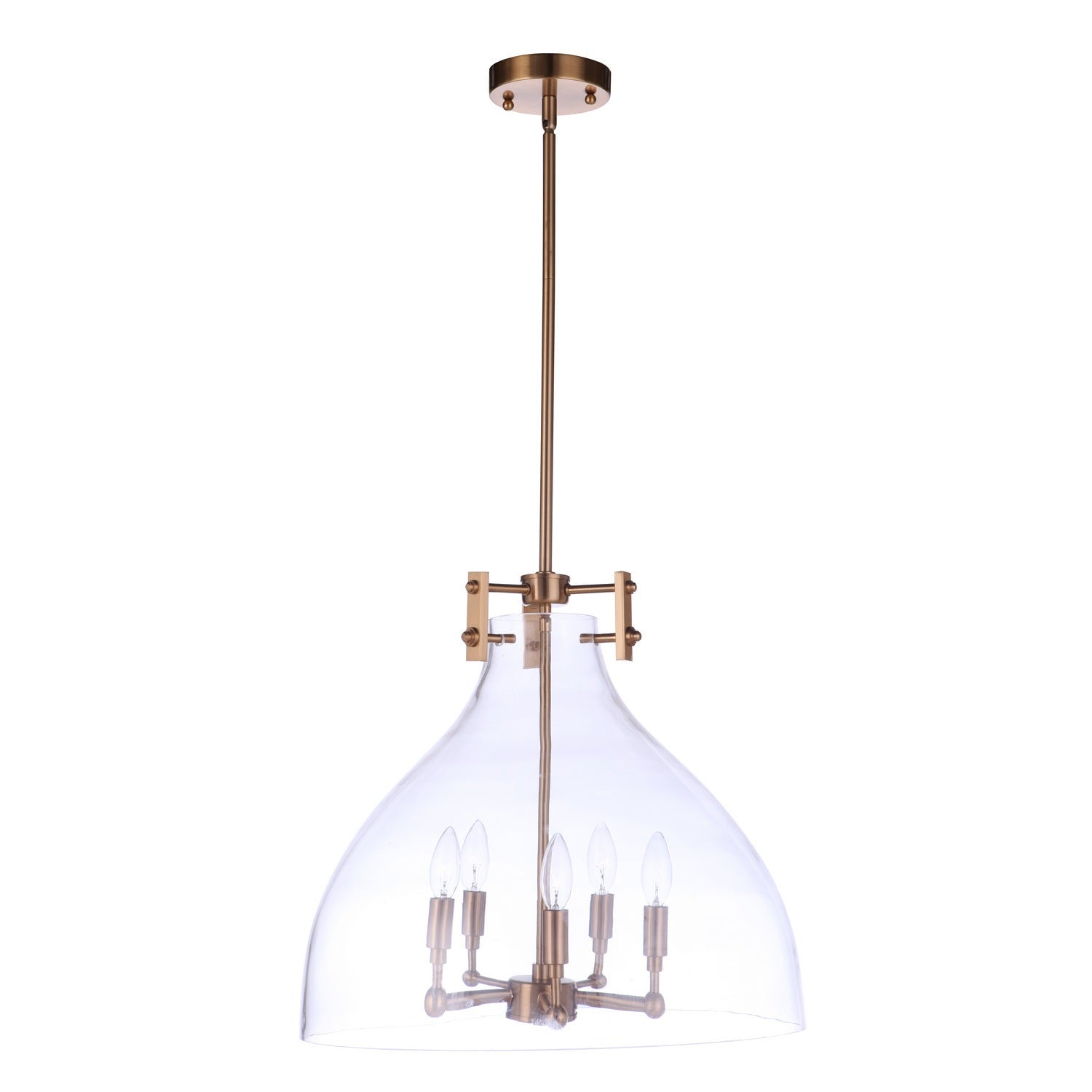 Craftmade - 55895-SB - Five Light Pendant - Chardonnay - Satin Brass