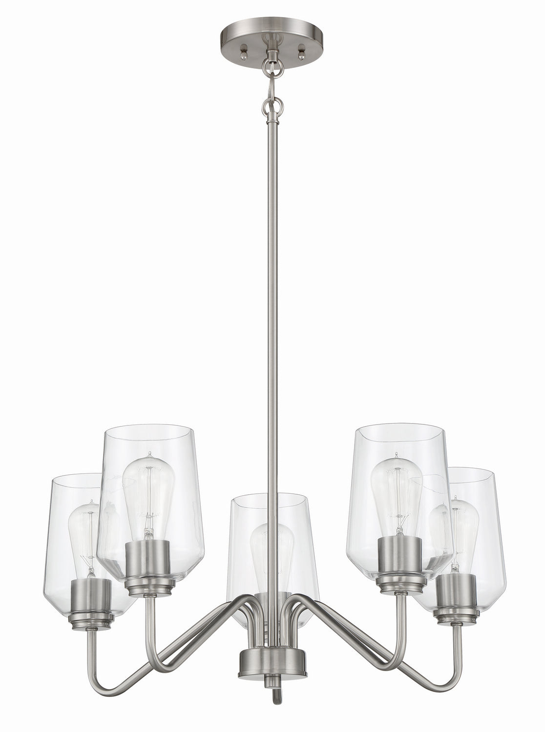 Craftmade - 56125-BNK - Five Light Chandelier - Shayna - Brushed Polished Nickel