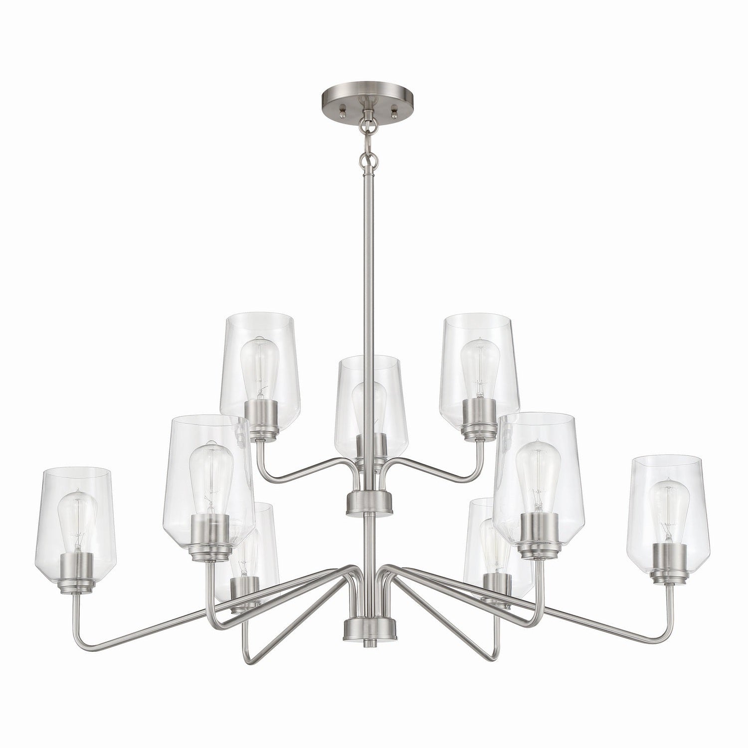Craftmade - 56129-BNK - Nine Light Chandelier - Shayna - Brushed Polished Nickel