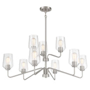 Craftmade - 56129-BNK - Nine Light Chandelier - Shayna - Brushed Polished Nickel