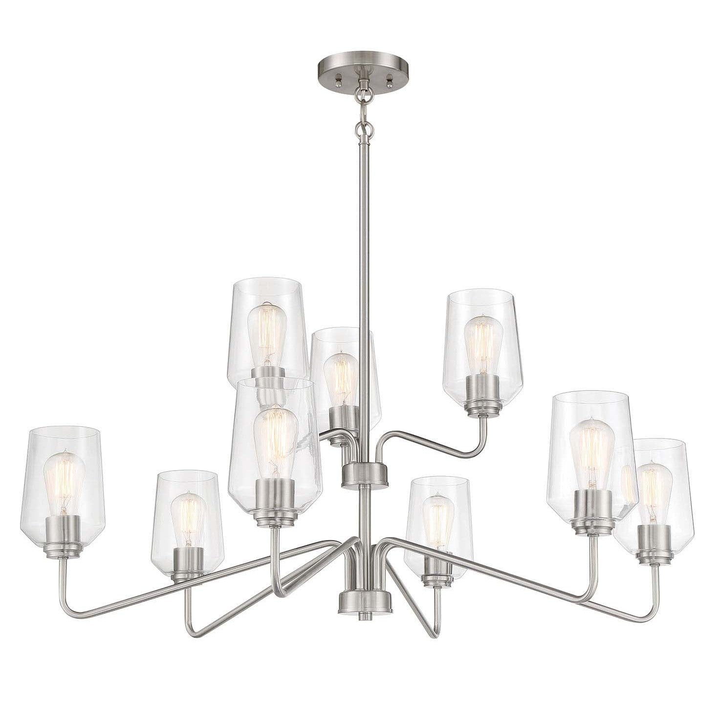 Craftmade - 56129-BNK - Nine Light Chandelier - Shayna - Brushed Polished Nickel