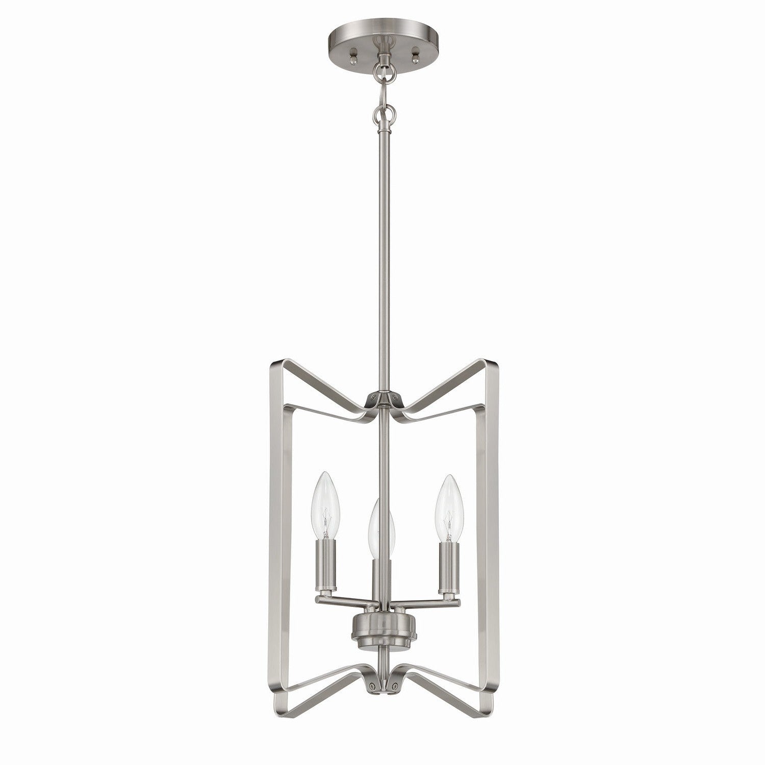 Craftmade - 56133-BNK - Three Light Foyer Pendant - Shayna - Brushed Polished Nickel