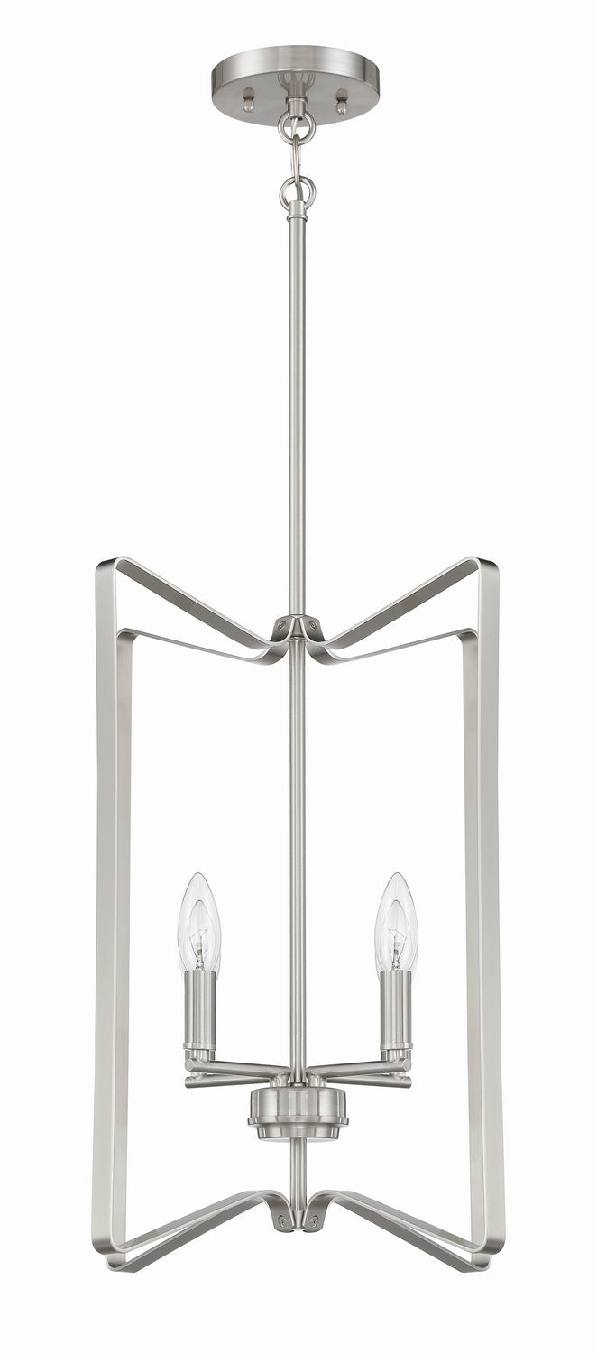 Craftmade - 56134-BNK - Four Light Foyer Pendant - Shayna - Brushed Polished Nickel