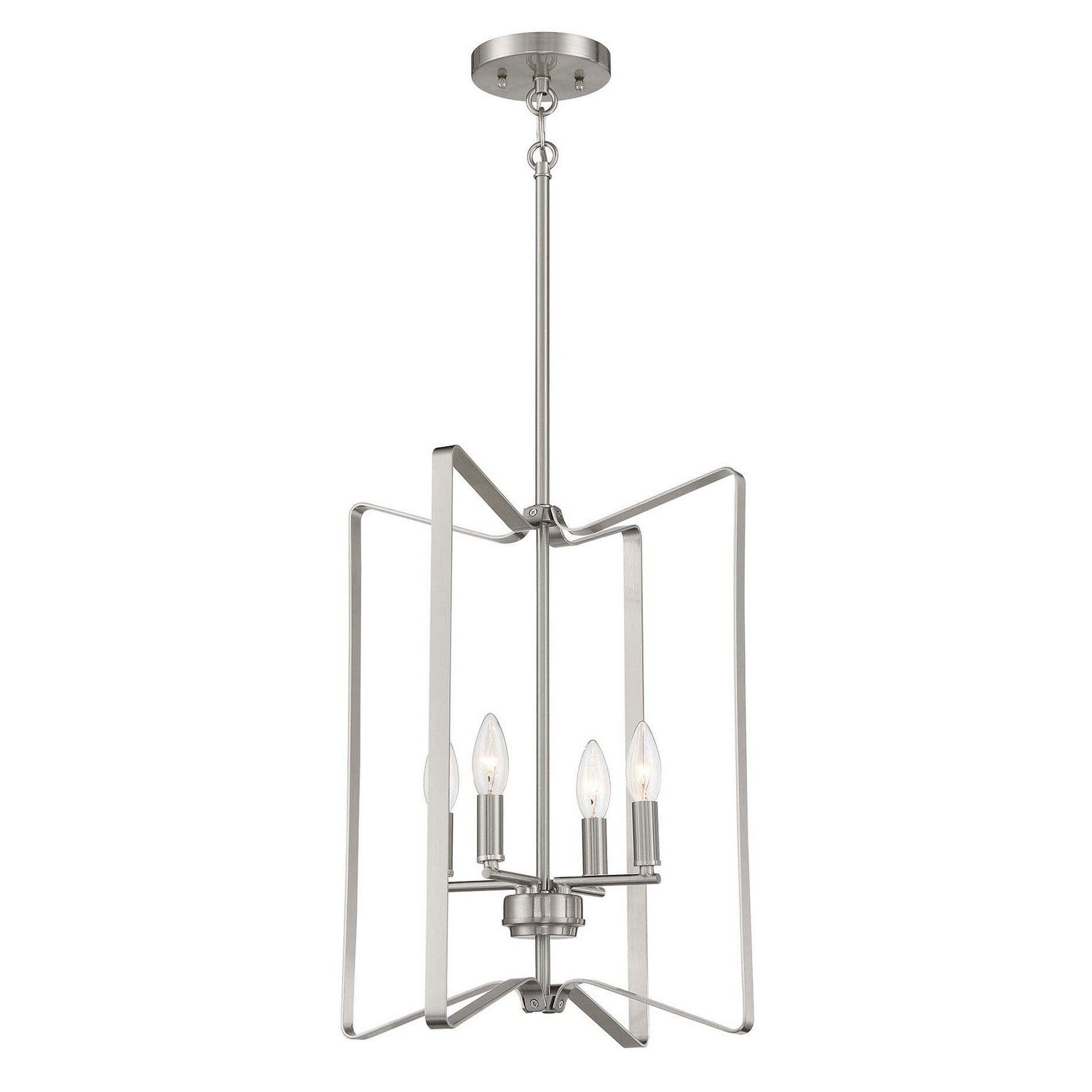 Craftmade - 56134-BNK - Four Light Foyer Pendant - Shayna - Brushed Polished Nickel