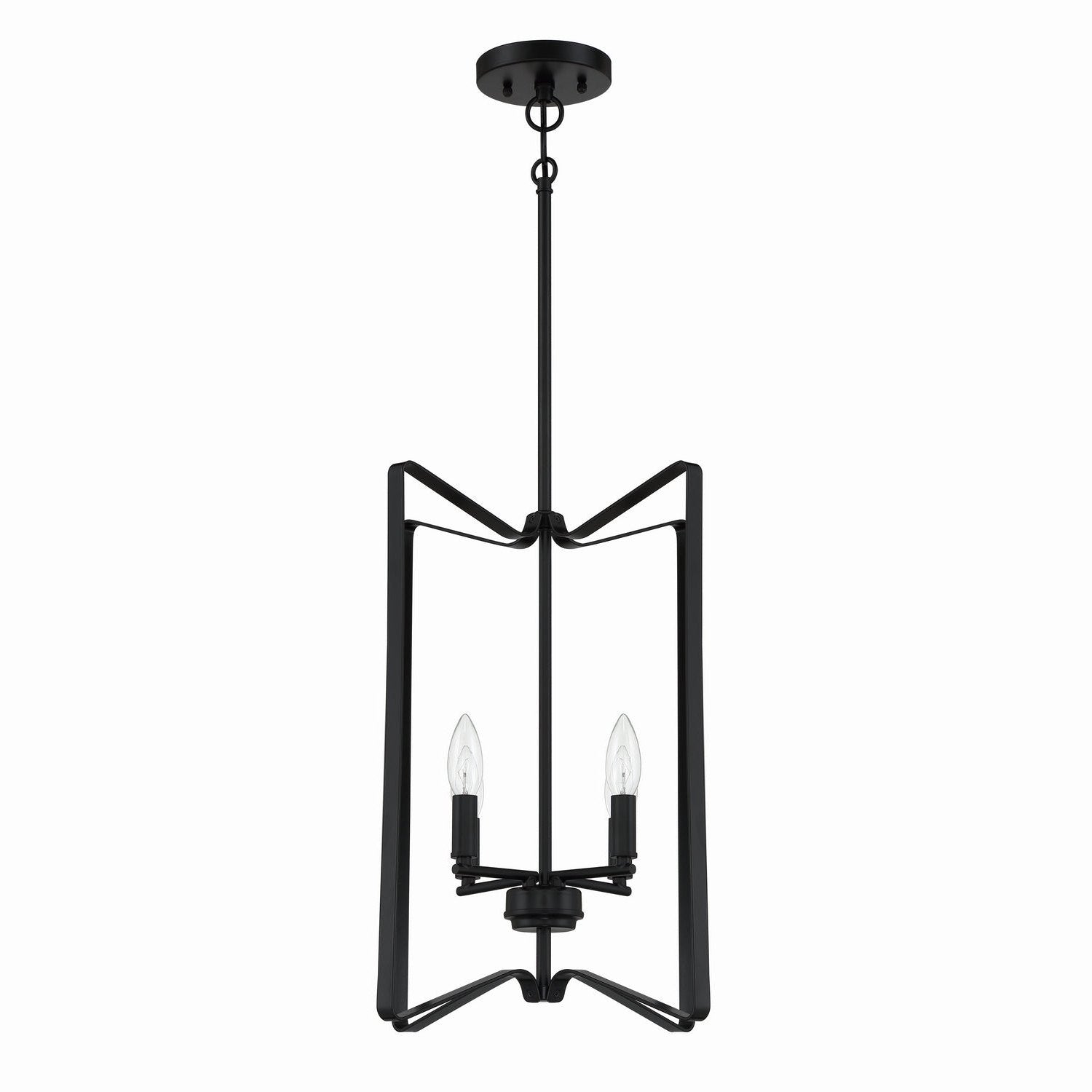 Craftmade - 56134-FB - Four Light Foyer Pendant - Shayna - Flat Black