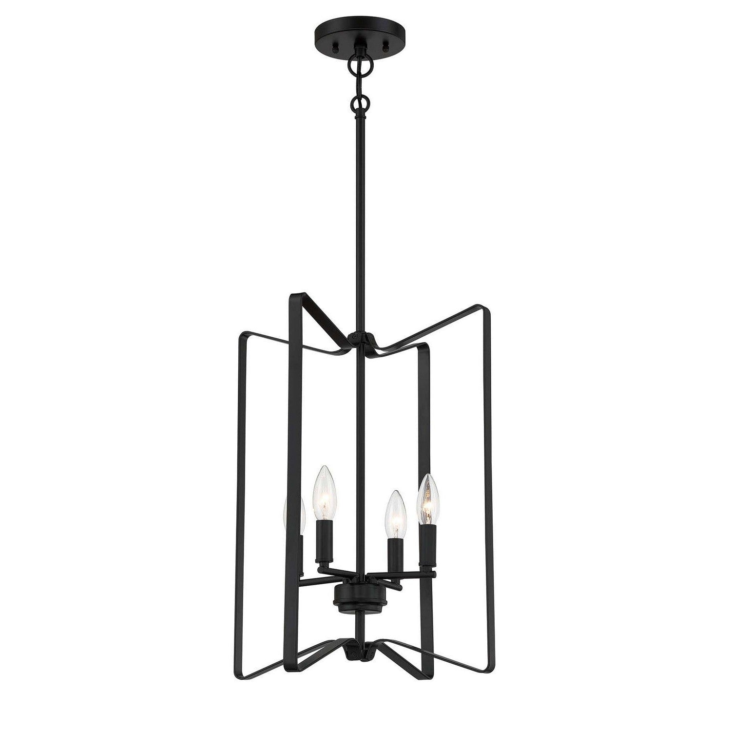 Craftmade - 56134-FB - Four Light Foyer Pendant - Shayna - Flat Black