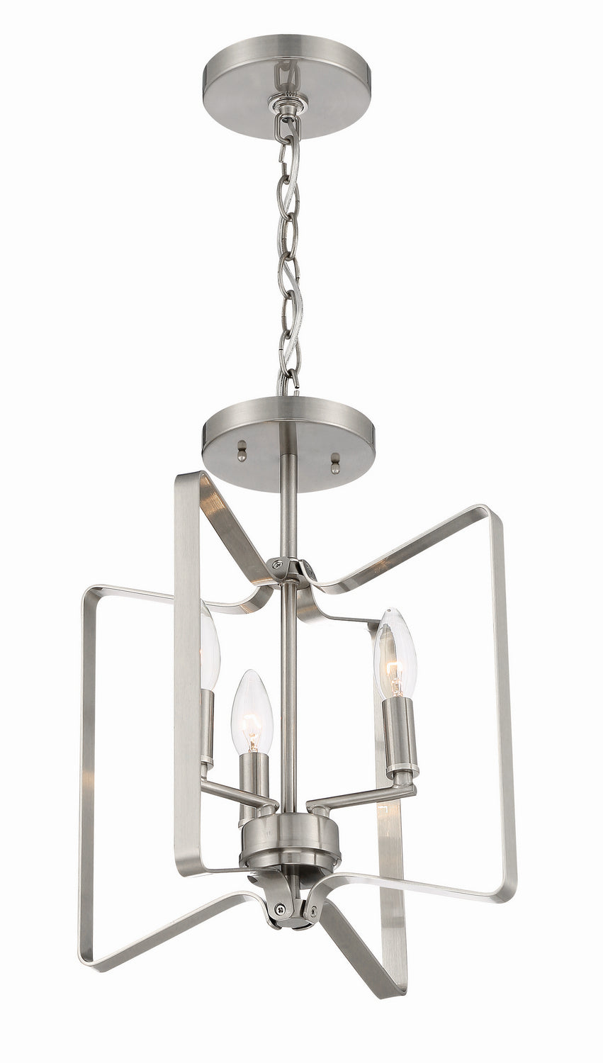 Craftmade - 56153-BNK - Three Light Convertible Semi Flush - Shayna - Brushed Polished Nickel