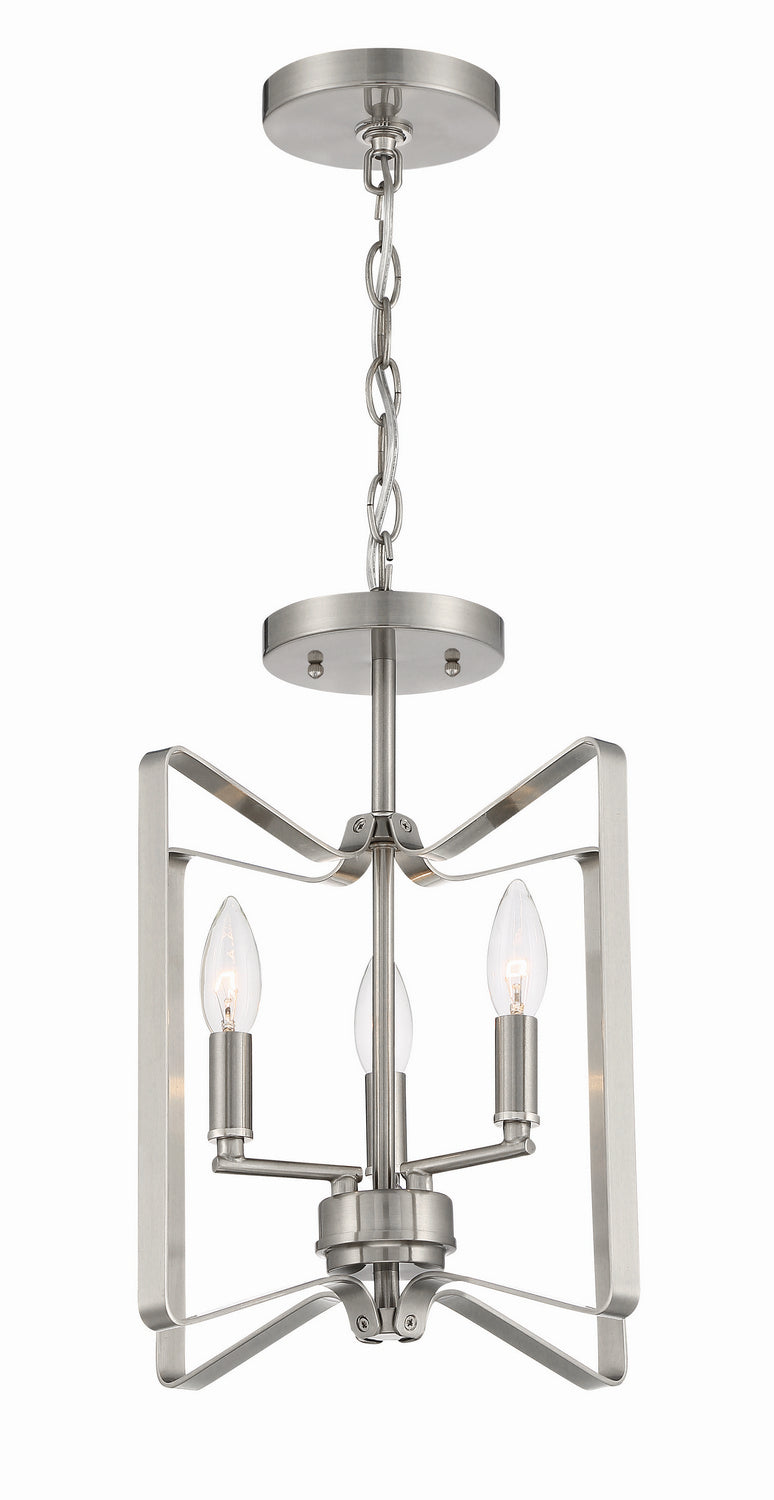 Craftmade - 56153-BNK - Three Light Convertible Semi Flush - Shayna - Brushed Polished Nickel