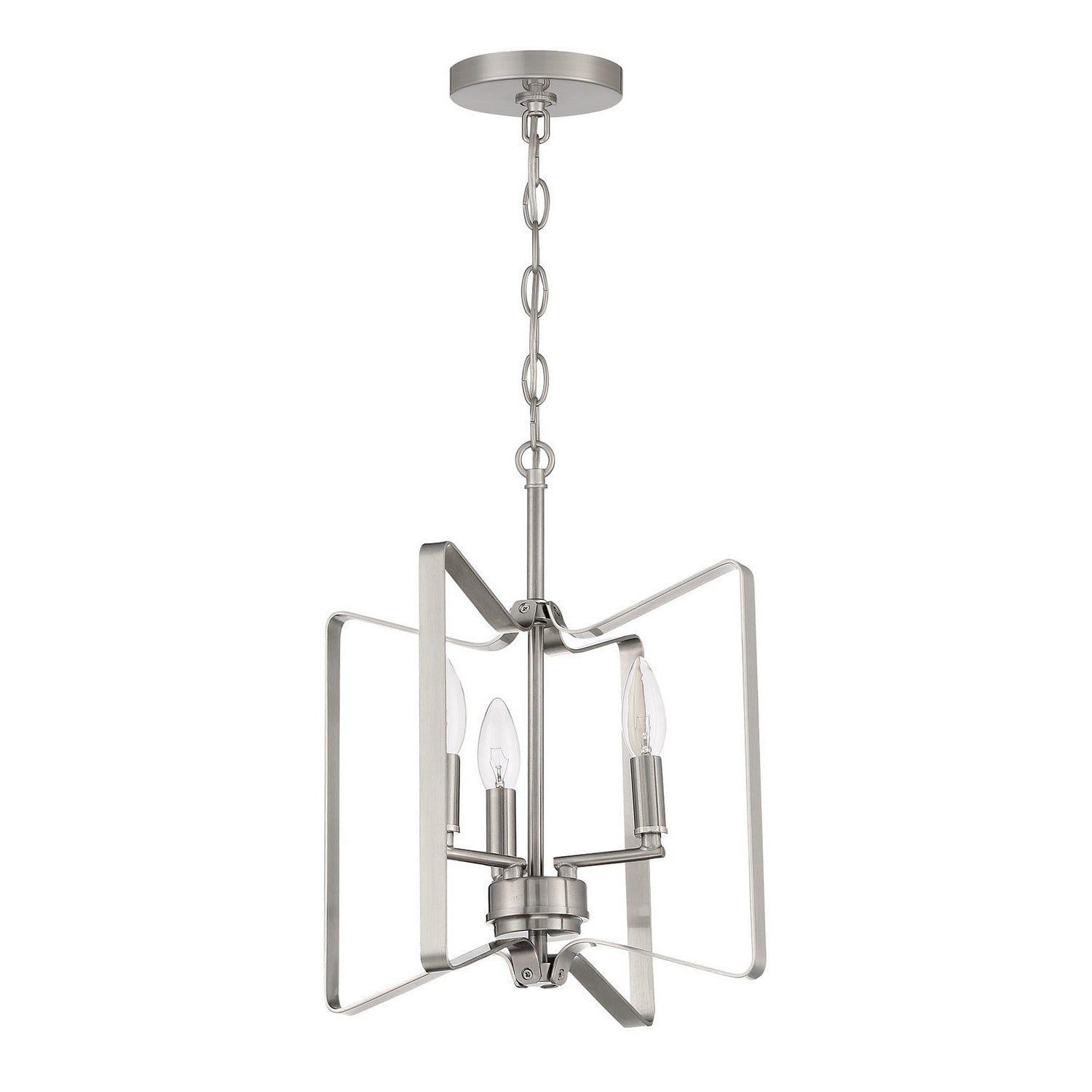 Craftmade - 56153-BNK - Three Light Convertible Semi Flush - Shayna - Brushed Polished Nickel