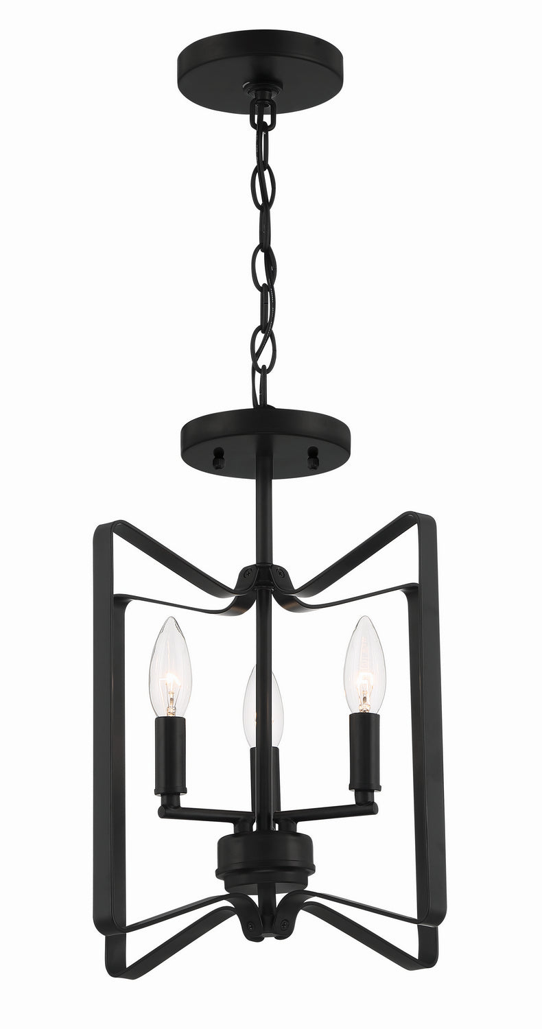 Craftmade - 56153-FB - Three Light Convertible Semi Flush - Shayna - Flat Black