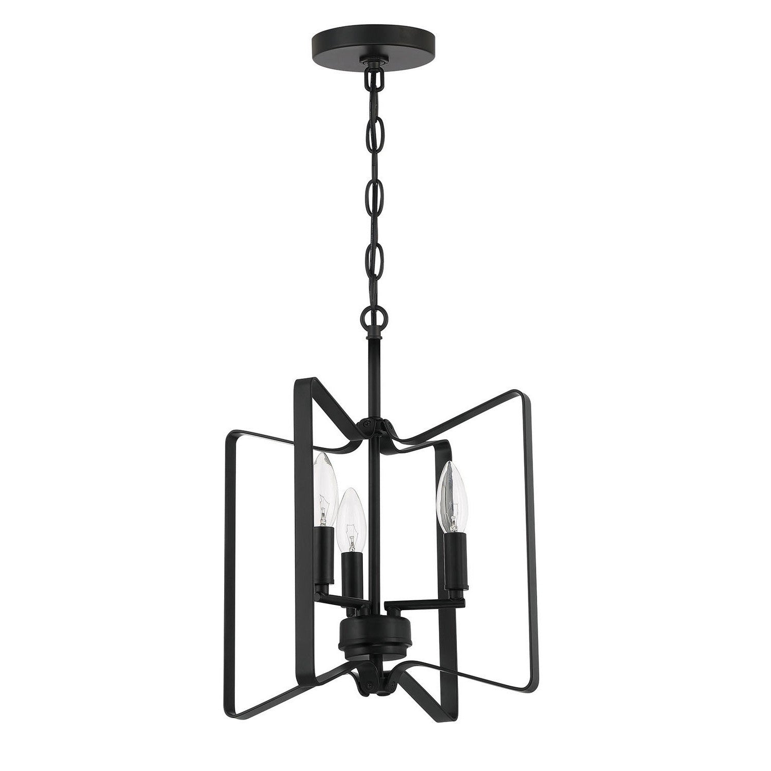 Craftmade - 56153-FB - Three Light Convertible Semi Flush - Shayna - Flat Black