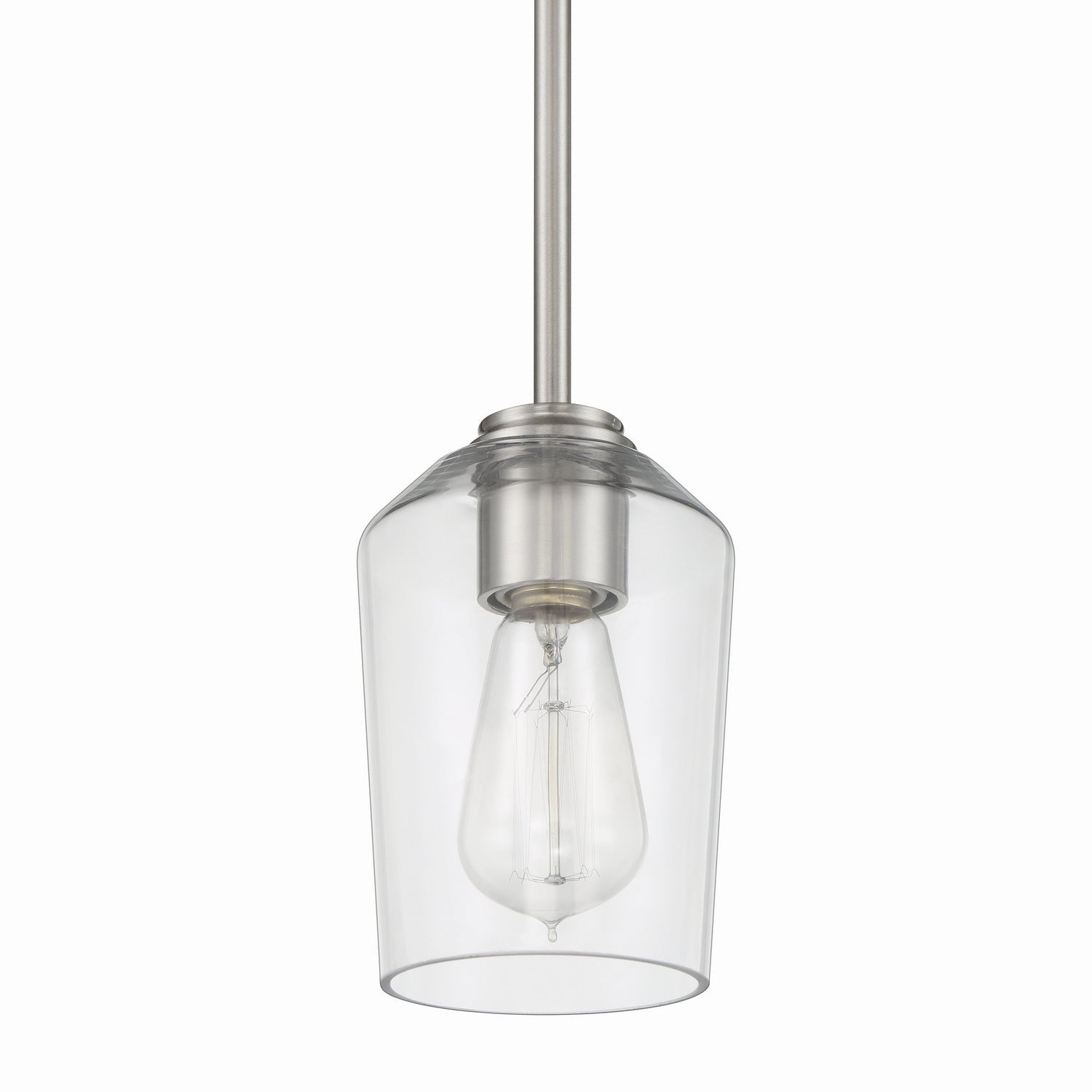 Craftmade - 56191-BNK - One Light Mini Pendant - Shayna - Brushed Polished Nickel