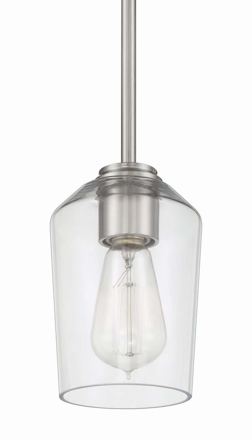 Craftmade - 56191-BNK - One Light Mini Pendant - Shayna - Brushed Polished Nickel