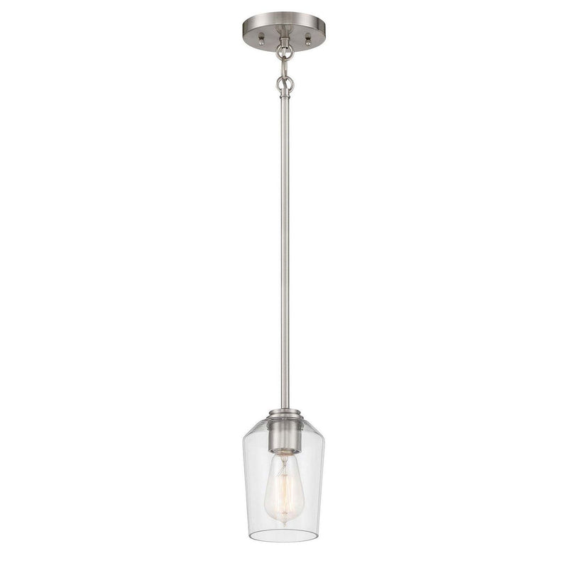 Craftmade - 56191-BNK - One Light Mini Pendant - Shayna - Brushed Polished Nickel