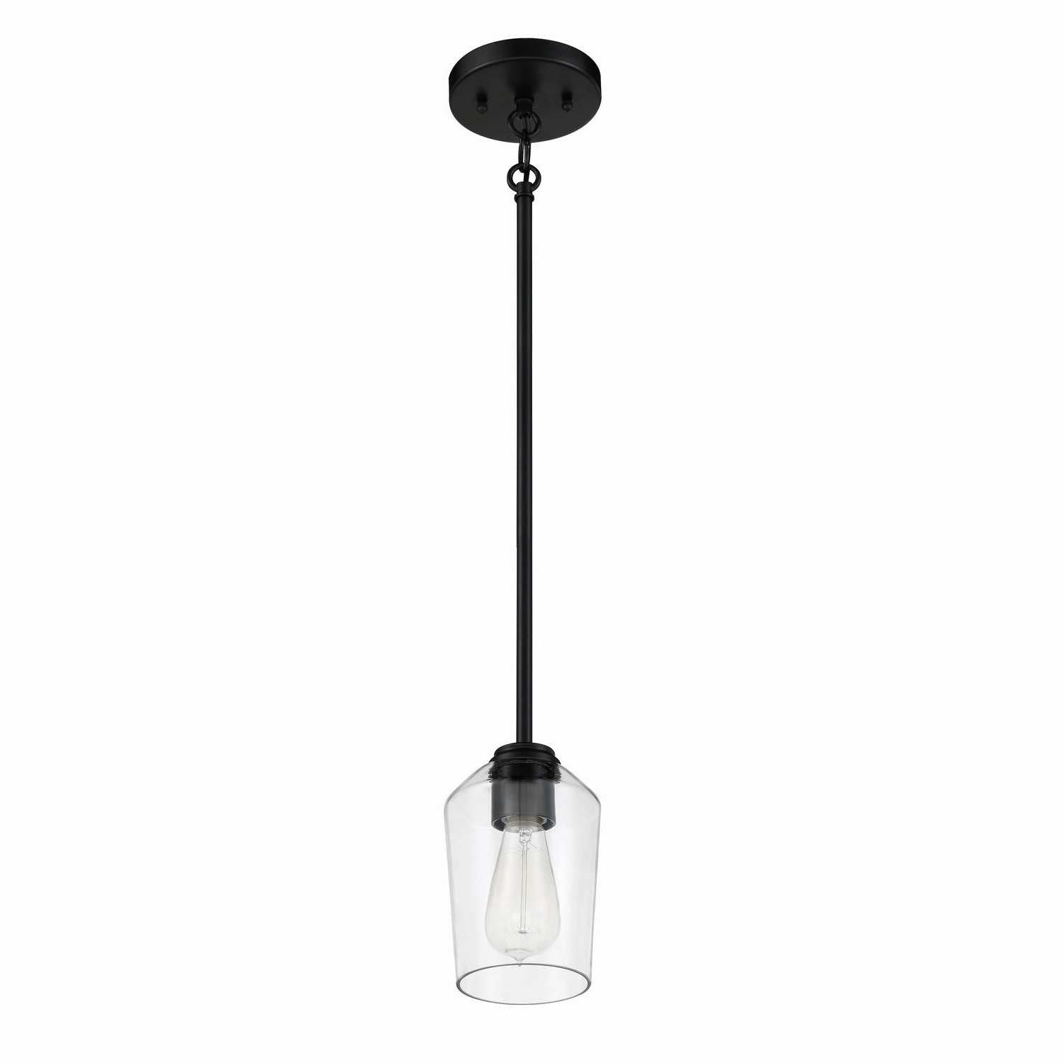 Craftmade - 56191-FB - One Light Mini Pendant - Shayna - Flat Black