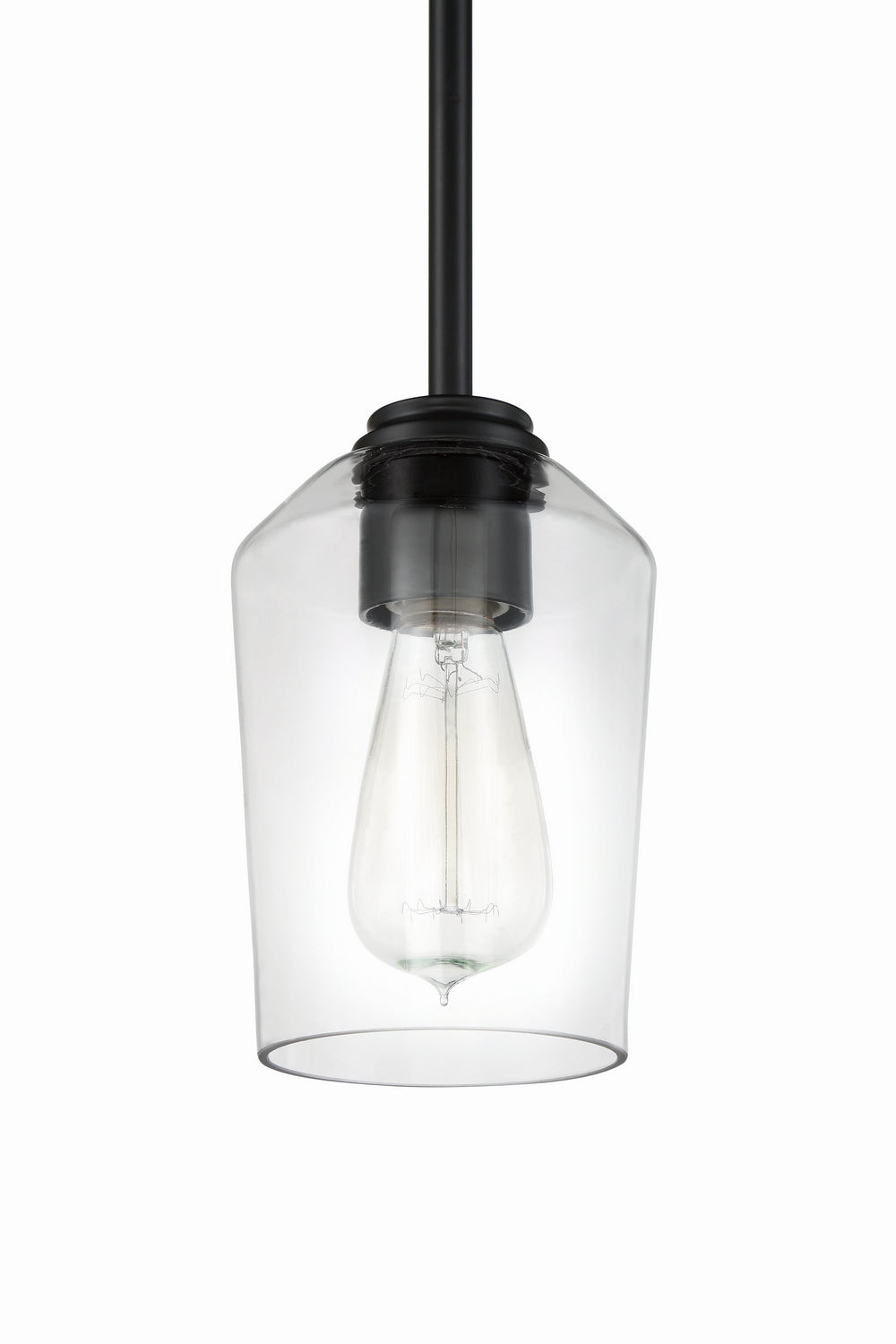 Craftmade - 56191-FB - One Light Mini Pendant - Shayna - Flat Black