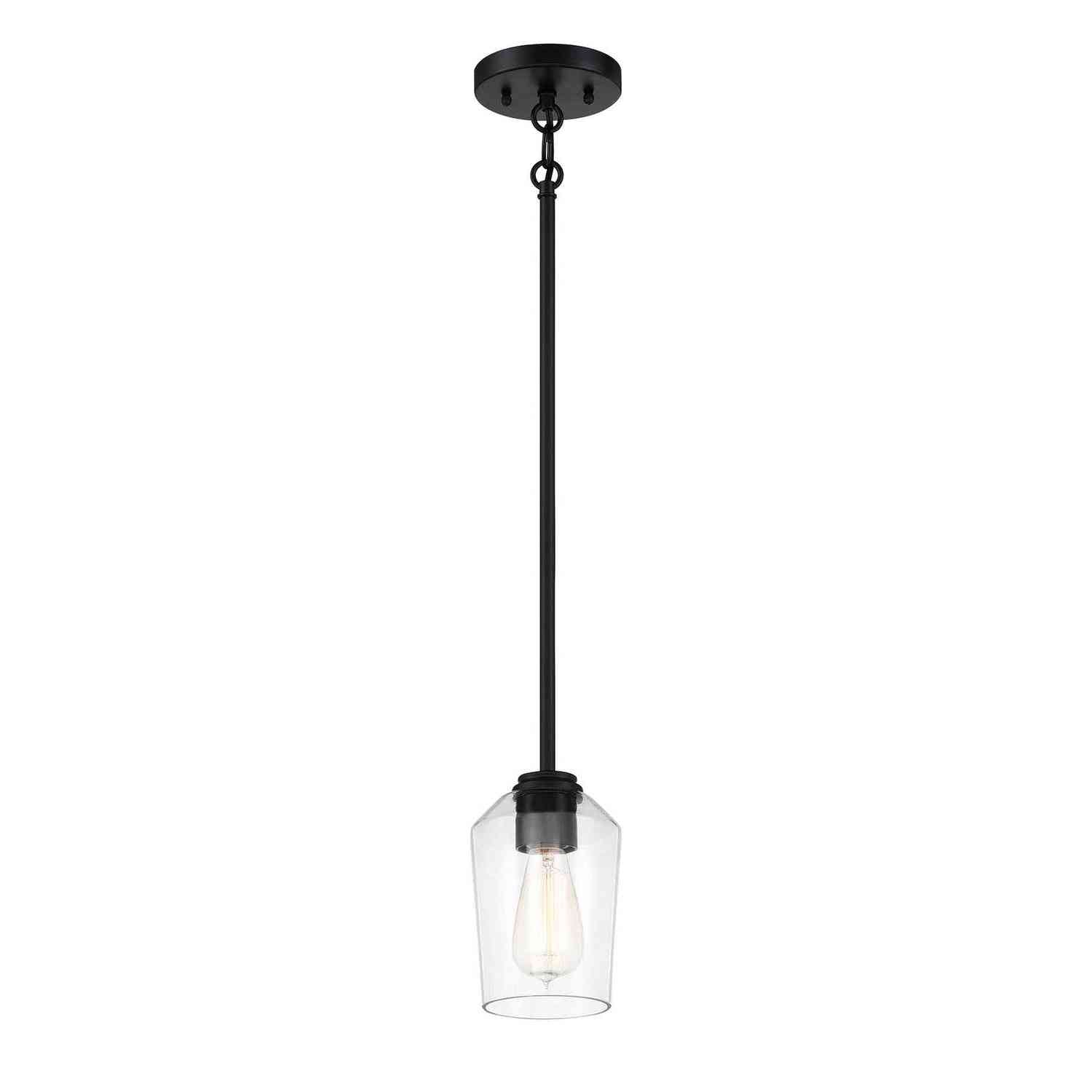 Craftmade - 56191-FB - One Light Mini Pendant - Shayna - Flat Black