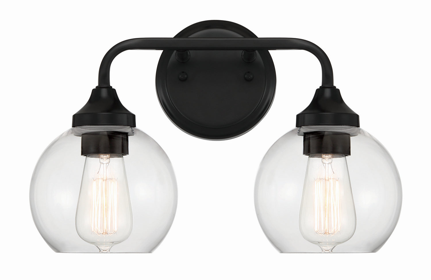 Craftmade - 56202-FB - Two Light Vanity - Glenda - Flat Black