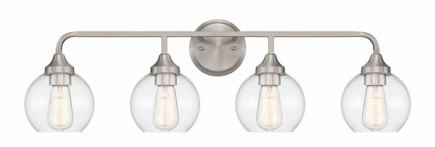 Craftmade - 56204-BNK - Four Light Vanity - Glenda - Brushed Polished Nickel