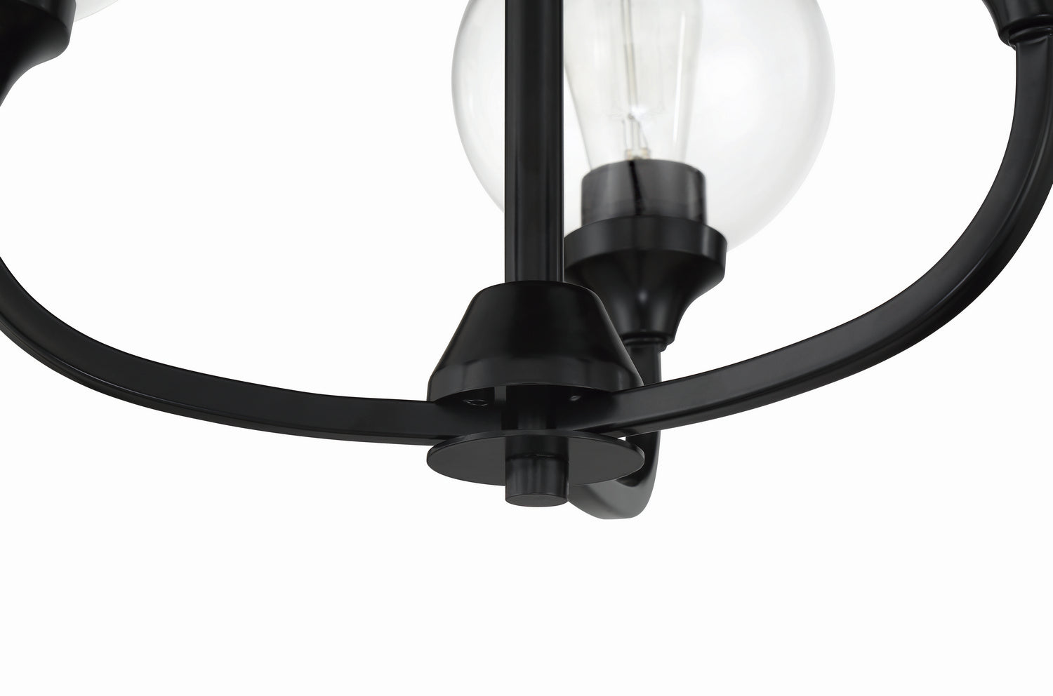 Craftmade - 56223-FB - Three Light Chandelier - Glenda - Flat Black