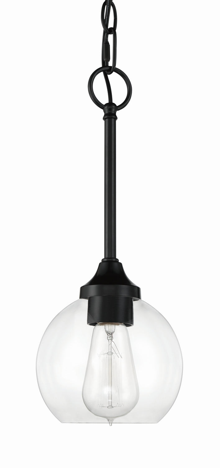 Craftmade - 56291-FB - One Light Mini Pendant - Glenda - Flat Black
