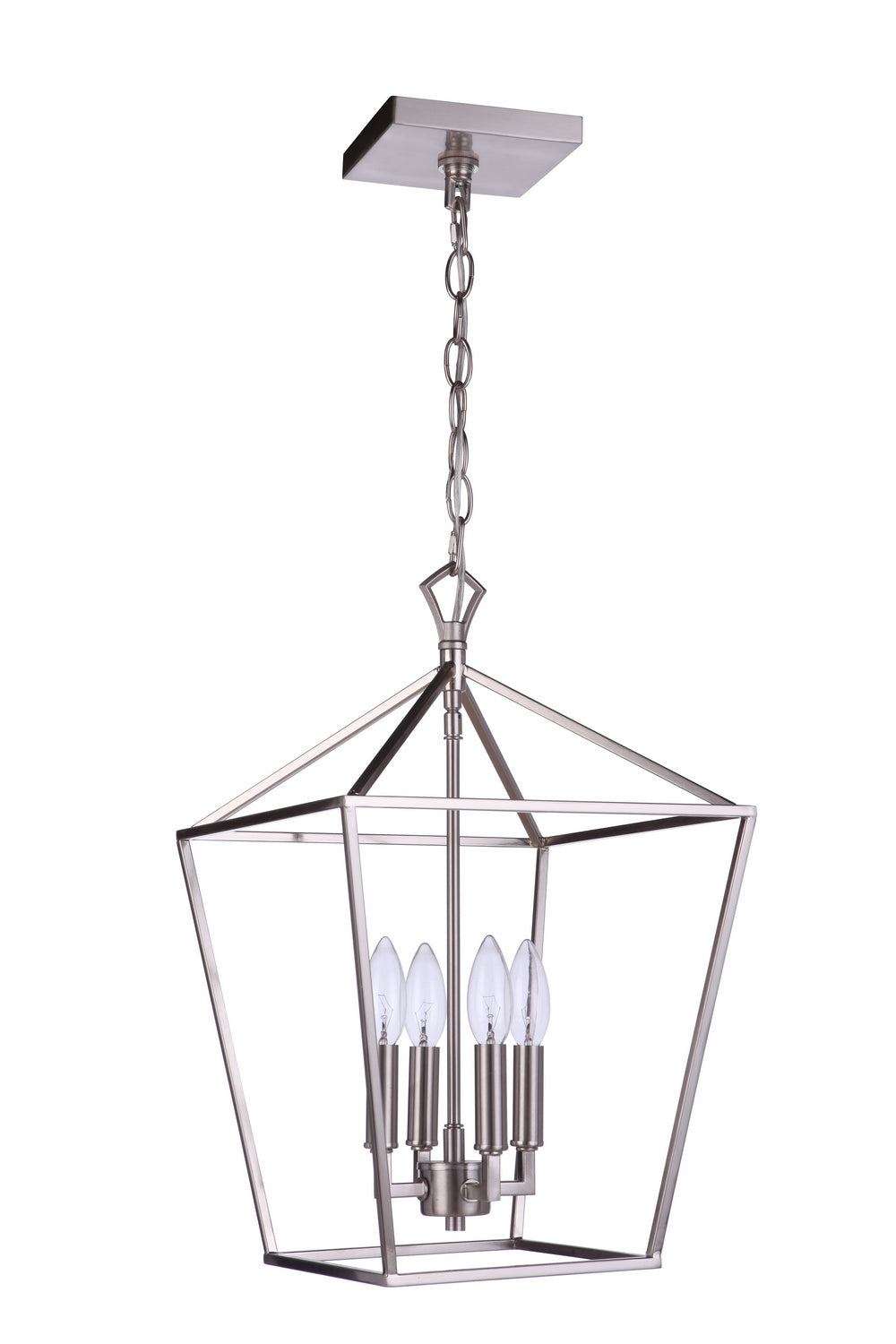 Craftmade - 56334-BNK - Four Light Foyer Pendant - Flynt II - Brushed Polished Nickel