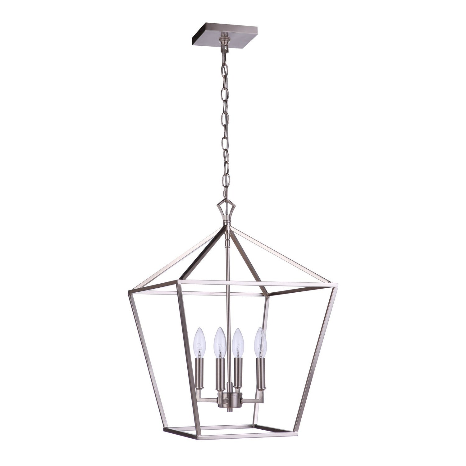 Craftmade - 56335-BNK - Four Light Foyer Pendant - Flynt II - Brushed Polished Nickel