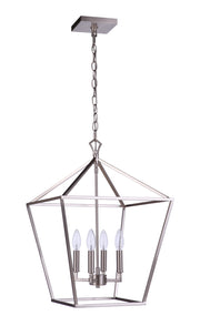 Craftmade - 56335-BNK - Four Light Foyer Pendant - Flynt II - Brushed Polished Nickel