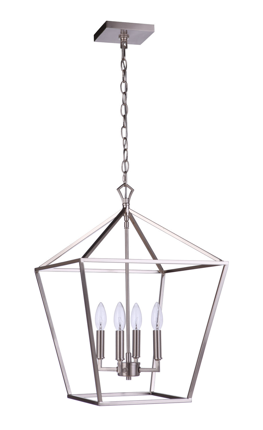 Craftmade - 56335-BNK - Four Light Foyer Pendant - Flynt II - Brushed Polished Nickel
