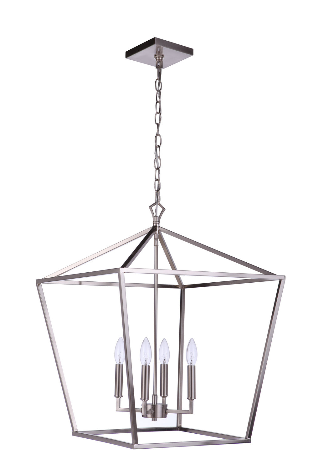Craftmade - 56336-BNK - Four Light Foyer Pendant - Flynt II - Brushed Polished Nickel
