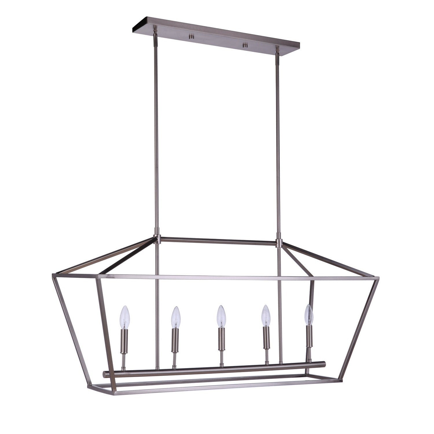 Craftmade - 56375-BNK - Five Light Island Pendant - Flynt II - Brushed Polished Nickel