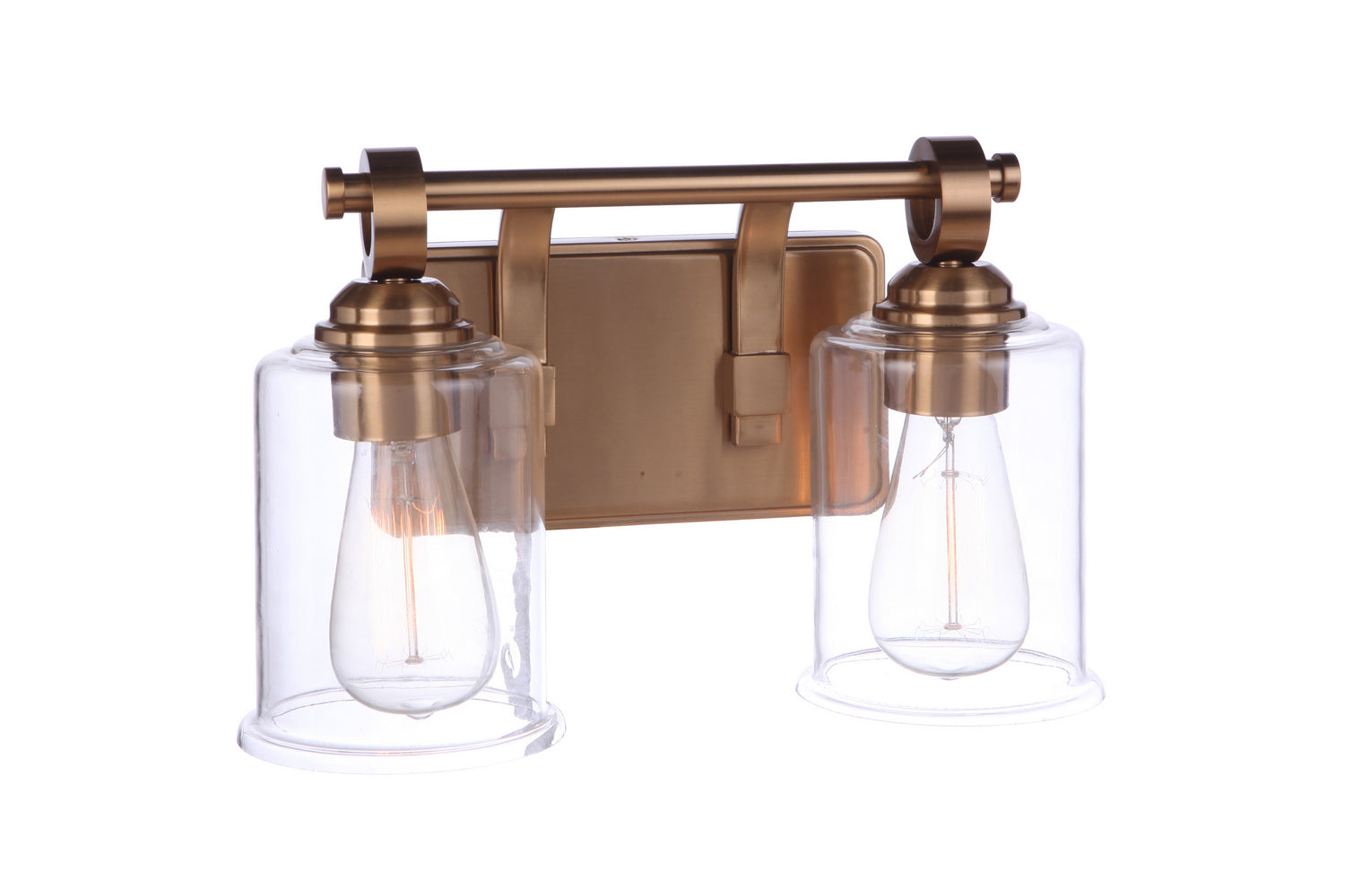 Craftmade - 56402-SB - Two Light Vanity - Romero - Satin Brass