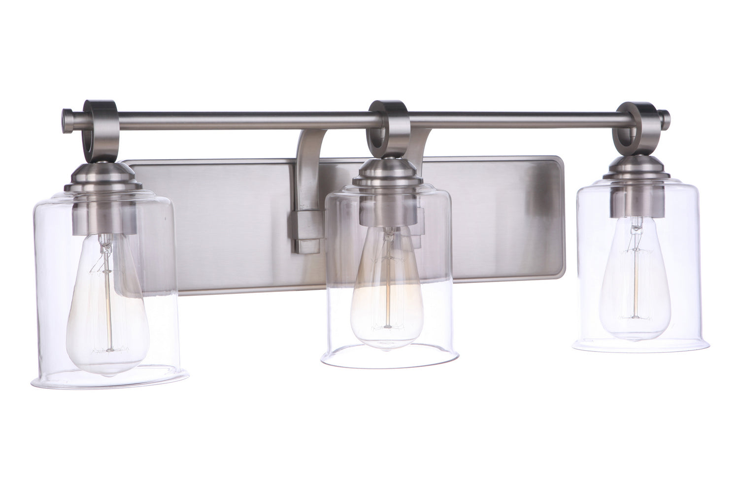 Craftmade - 56403-BNK - Three Light Vanity - Romero - Brushed Polished Nickel