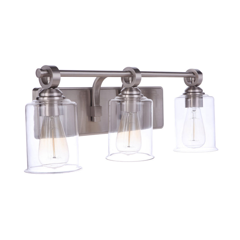 Craftmade - 56403-BNK - Three Light Vanity - Romero - Brushed Polished Nickel