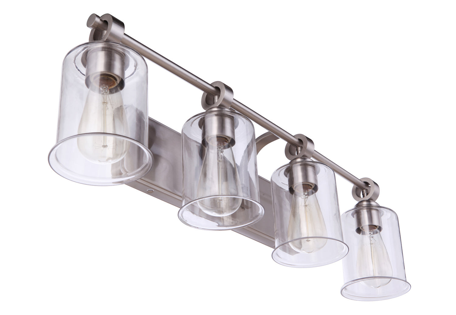 Craftmade - 56404-BNK - Four Light Vanity - Romero - Brushed Polished Nickel