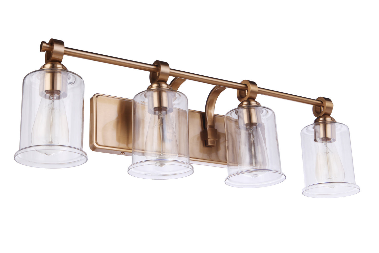 Craftmade - 56404-SB - Four Light Vanity - Romero - Satin Brass