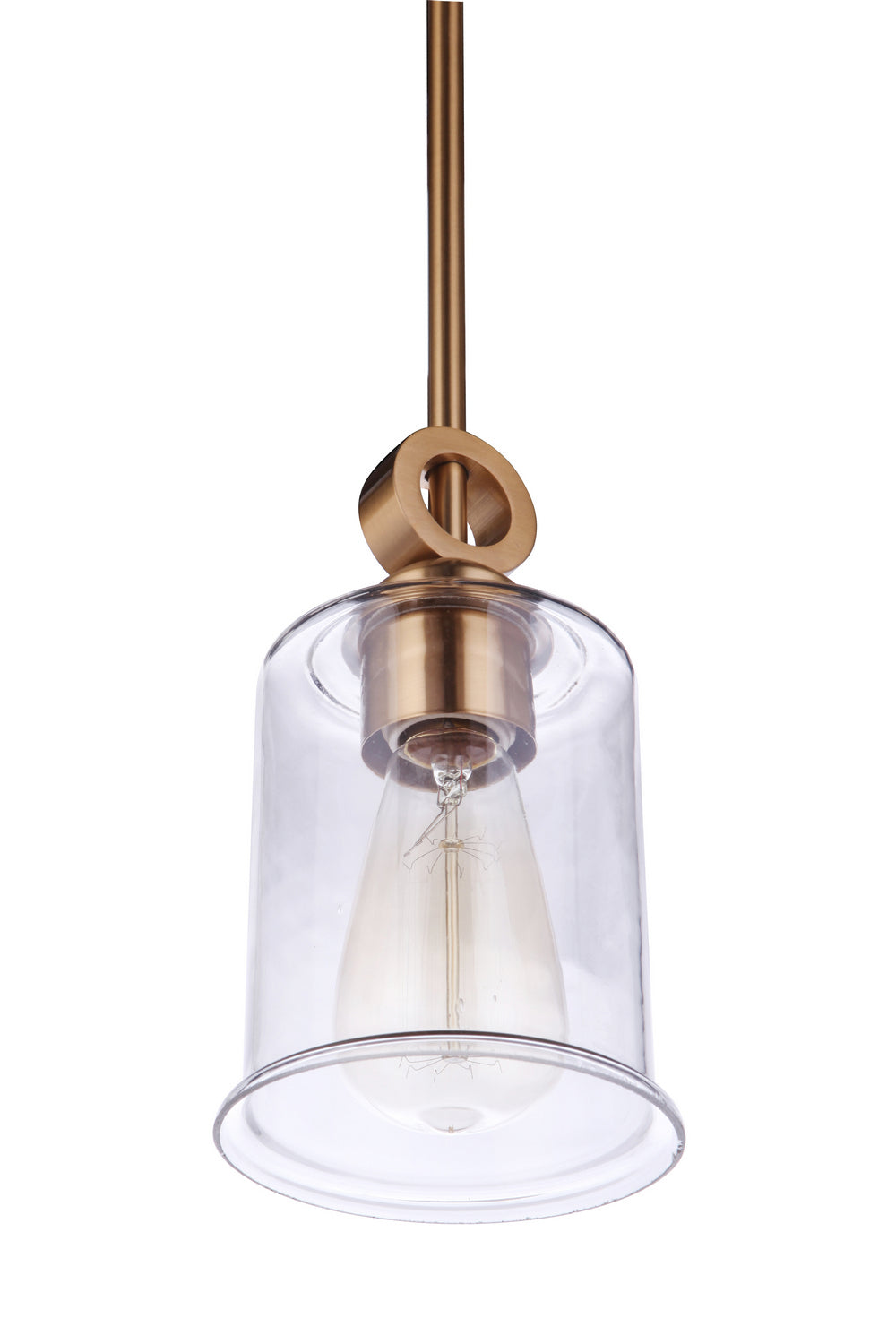 Craftmade - 56491-SB - One Light Mini Pendant - Romero - Satin Brass