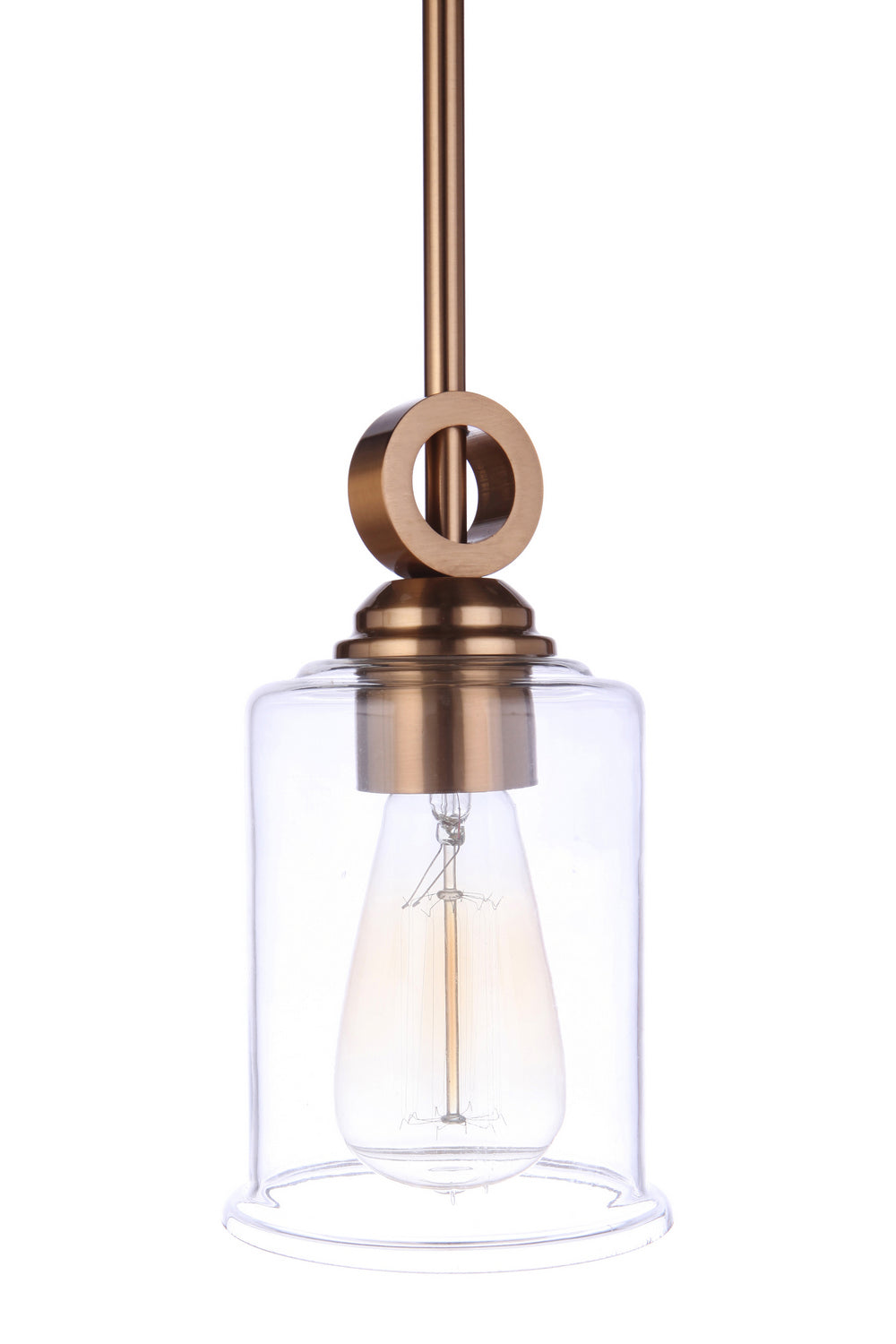 Craftmade - 56491-SB - One Light Mini Pendant - Romero - Satin Brass