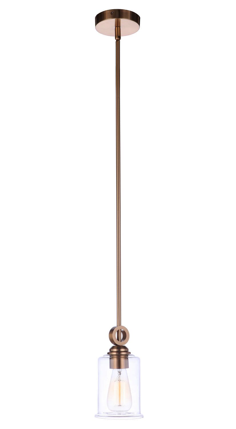 Craftmade - 56491-SB - One Light Mini Pendant - Romero - Satin Brass