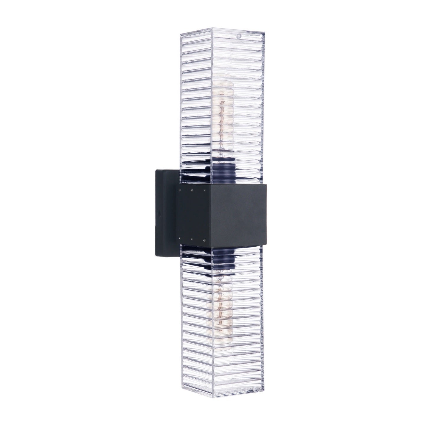Craftmade - ZA4500-MN - Two Light Outdoor Wall Mount - Ridge - Midnight