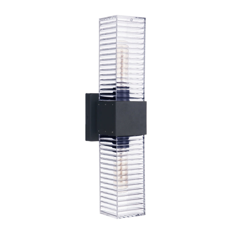 Craftmade - ZA4500-MN - Two Light Outdoor Wall Mount - Ridge - Midnight