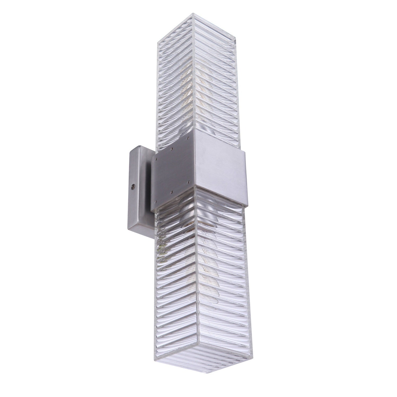 Craftmade - ZA4500-SA - Two Light Outdoor Wall Mount - Ridge - Satin Aluminum