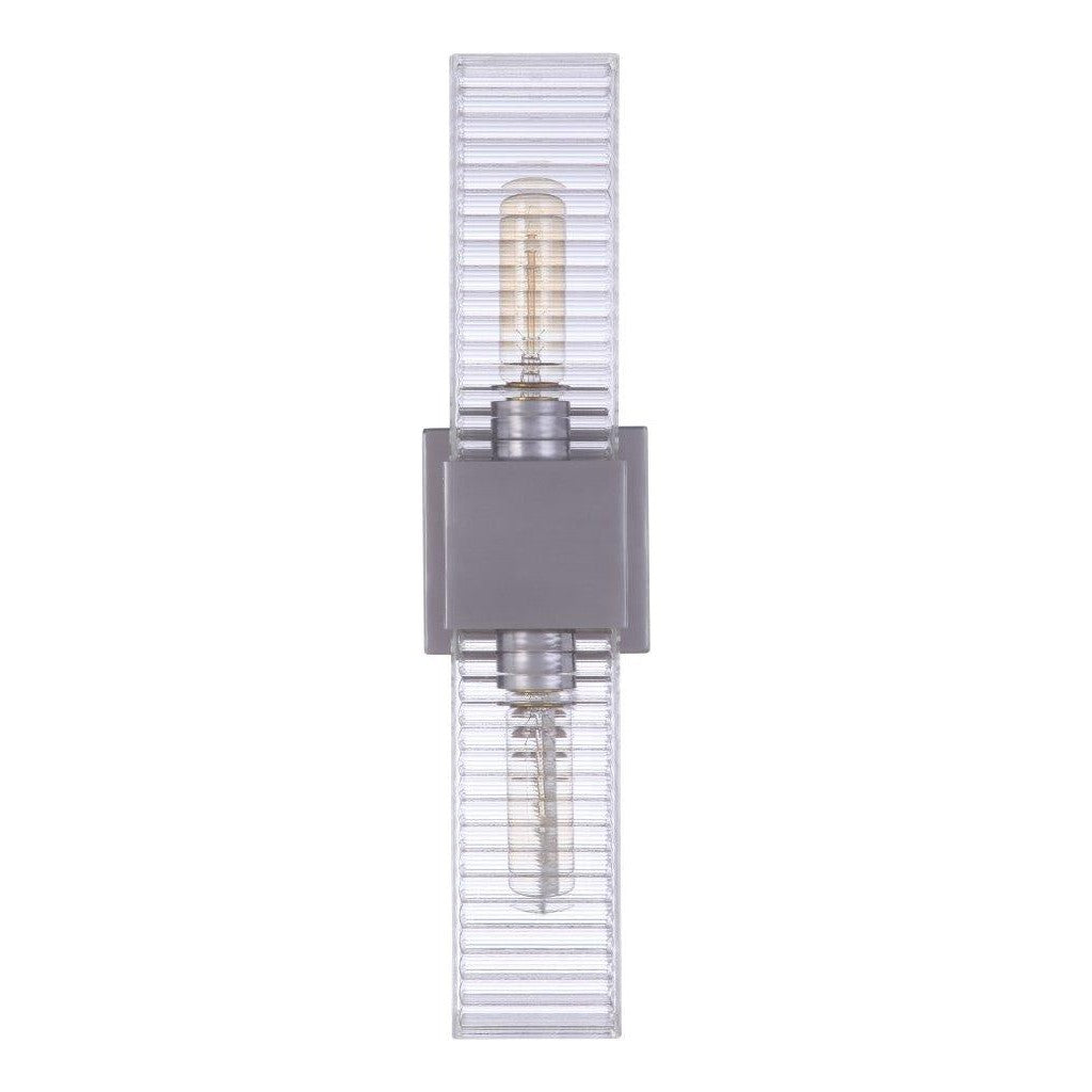 Craftmade - ZA4500-SA - Two Light Outdoor Wall Mount - Ridge - Satin Aluminum